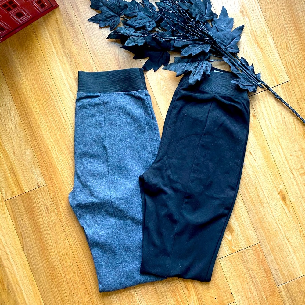 Banana Republic Black and Gray Leggings